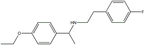 [1-(4-ethoxyphenyl)ethyl][2-(4-fluorophenyl)ethyl]amine Struktur