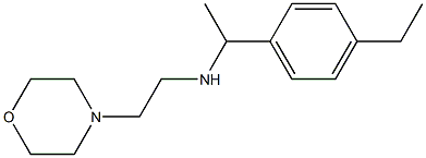 [1-(4-ethylphenyl)ethyl][2-(morpholin-4-yl)ethyl]amine Structure