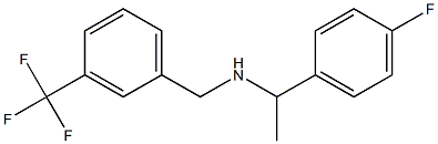 [1-(4-fluorophenyl)ethyl]({[3-(trifluoromethyl)phenyl]methyl})amine