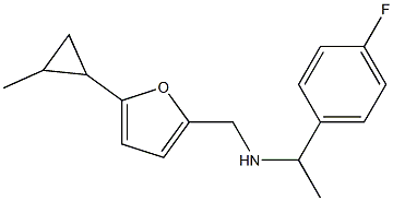 [1-(4-fluorophenyl)ethyl]({[5-(2-methylcyclopropyl)furan-2-yl]methyl})amine