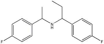 [1-(4-fluorophenyl)ethyl][1-(4-fluorophenyl)propyl]amine Struktur