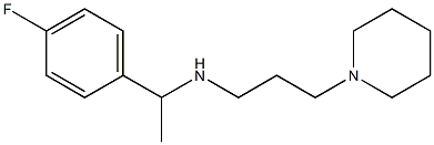 [1-(4-fluorophenyl)ethyl][3-(piperidin-1-yl)propyl]amine Struktur