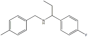 [1-(4-fluorophenyl)propyl][(4-methylphenyl)methyl]amine Structure