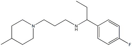 [1-(4-fluorophenyl)propyl][3-(4-methylpiperidin-1-yl)propyl]amine Structure