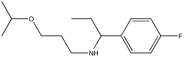 [1-(4-fluorophenyl)propyl][3-(propan-2-yloxy)propyl]amine Struktur