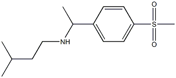 [1-(4-methanesulfonylphenyl)ethyl](3-methylbutyl)amine,,结构式