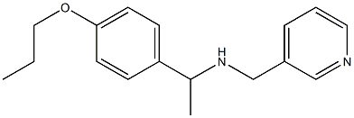 [1-(4-propoxyphenyl)ethyl](pyridin-3-ylmethyl)amine|