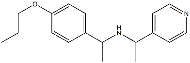 [1-(4-propoxyphenyl)ethyl][1-(pyridin-4-yl)ethyl]amine 结构式