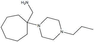 [1-(4-propylpiperazin-1-yl)cycloheptyl]methylamine Struktur