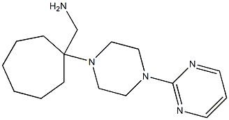 [1-(4-pyrimidin-2-ylpiperazin-1-yl)cycloheptyl]methylamine 结构式