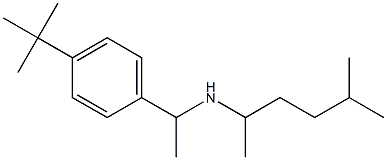 [1-(4-tert-butylphenyl)ethyl](5-methylhexan-2-yl)amine,,结构式