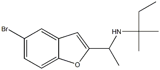 [1-(5-bromo-1-benzofuran-2-yl)ethyl](2-methylbutan-2-yl)amine Struktur