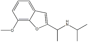 [1-(7-methoxy-1-benzofuran-2-yl)ethyl](propan-2-yl)amine,,结构式