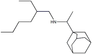 [1-(adamantan-1-yl)ethyl](2-ethylhexyl)amine 化学構造式
