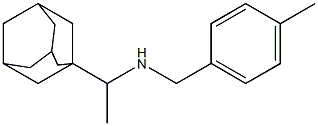 [1-(adamantan-1-yl)ethyl][(4-methylphenyl)methyl]amine 化学構造式