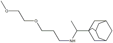 [1-(adamantan-1-yl)ethyl][3-(2-methoxyethoxy)propyl]amine Struktur