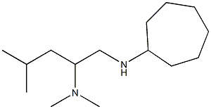 [1-(cycloheptylamino)-4-methylpentan-2-yl]dimethylamine Structure