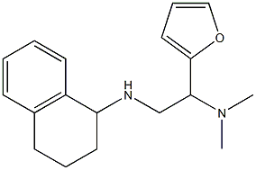 [1-(furan-2-yl)-2-(1,2,3,4-tetrahydronaphthalen-1-ylamino)ethyl]dimethylamine Structure