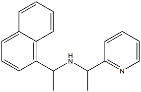 [1-(naphthalen-1-yl)ethyl][1-(pyridin-2-yl)ethyl]amine Struktur