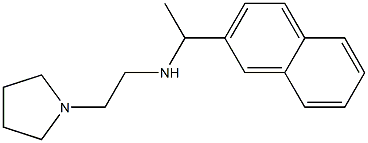 [1-(naphthalen-2-yl)ethyl][2-(pyrrolidin-1-yl)ethyl]amine Structure