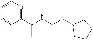 [1-(pyridin-2-yl)ethyl][2-(pyrrolidin-1-yl)ethyl]amine,,结构式