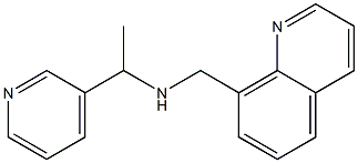 [1-(pyridin-3-yl)ethyl](quinolin-8-ylmethyl)amine Struktur