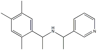 [1-(pyridin-3-yl)ethyl][1-(2,4,5-trimethylphenyl)ethyl]amine 化学構造式