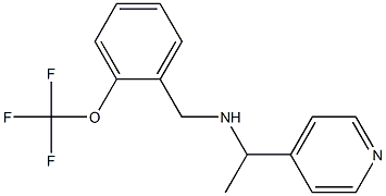 [1-(pyridin-4-yl)ethyl]({[2-(trifluoromethoxy)phenyl]methyl})amine