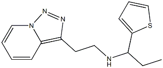 [1-(thiophen-2-yl)propyl](2-{[1,2,4]triazolo[3,4-a]pyridin-3-yl}ethyl)amine,,结构式
