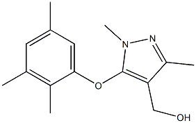 [1,3-dimethyl-5-(2,3,5-trimethylphenoxy)-1H-pyrazol-4-yl]methanol,,结构式