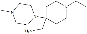 [1-ethyl-4-(4-methylpiperazin-1-yl)piperidin-4-yl]methylamine,,结构式