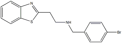 [2-(1,3-benzothiazol-2-yl)ethyl][(4-bromophenyl)methyl]amine 结构式