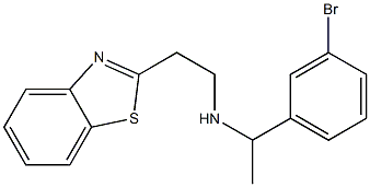 [2-(1,3-benzothiazol-2-yl)ethyl][1-(3-bromophenyl)ethyl]amine