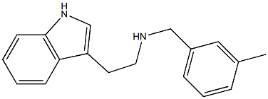 [2-(1H-indol-3-yl)ethyl][(3-methylphenyl)methyl]amine Struktur