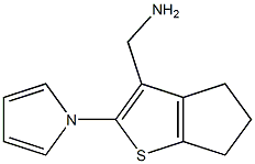 [2-(1H-pyrrol-1-yl)-5,6-dihydro-4H-cyclopenta[b]thien-3-yl]methylamine,,结构式