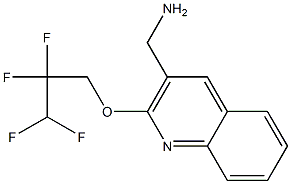 [2-(2,2,3,3-tetrafluoropropoxy)quinolin-3-yl]methanamine Structure