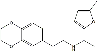 [2-(2,3-dihydro-1,4-benzodioxin-6-yl)ethyl][1-(5-methylfuran-2-yl)ethyl]amine