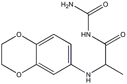 [2-(2,3-dihydro-1,4-benzodioxin-6-ylamino)propanoyl]urea