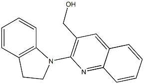 [2-(2,3-dihydro-1H-indol-1-yl)quinolin-3-yl]methanol Structure