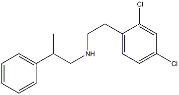 [2-(2,4-dichlorophenyl)ethyl](2-phenylpropyl)amine Structure