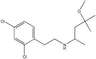 [2-(2,4-dichlorophenyl)ethyl](4-methoxy-4-methylpentan-2-yl)amine 化学構造式