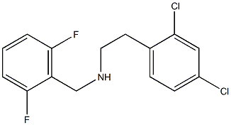 [2-(2,4-dichlorophenyl)ethyl][(2,6-difluorophenyl)methyl]amine,,结构式