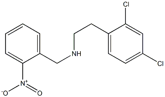 [2-(2,4-dichlorophenyl)ethyl][(2-nitrophenyl)methyl]amine 化学構造式