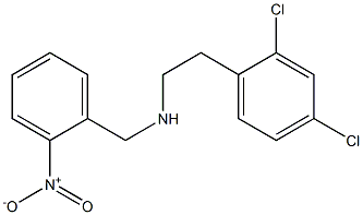 [2-(2,4-dichlorophenyl)ethyl][(2-nitrophenyl)methyl]amine Structure