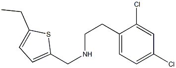 [2-(2,4-dichlorophenyl)ethyl][(5-ethylthiophen-2-yl)methyl]amine 化学構造式