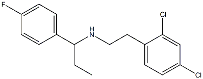 [2-(2,4-dichlorophenyl)ethyl][1-(4-fluorophenyl)propyl]amine 结构式