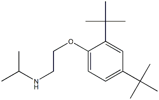 [2-(2,4-di-tert-butylphenoxy)ethyl](propan-2-yl)amine Structure