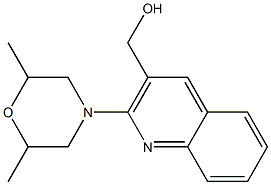 [2-(2,6-dimethylmorpholin-4-yl)quinolin-3-yl]methanol Structure