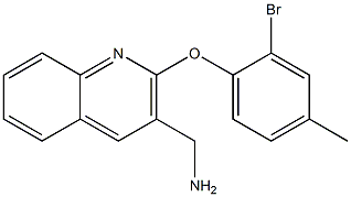 [2-(2-bromo-4-methylphenoxy)quinolin-3-yl]methanamine