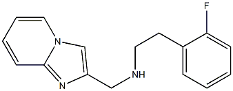 [2-(2-fluorophenyl)ethyl]({imidazo[1,2-a]pyridin-2-ylmethyl})amine 结构式